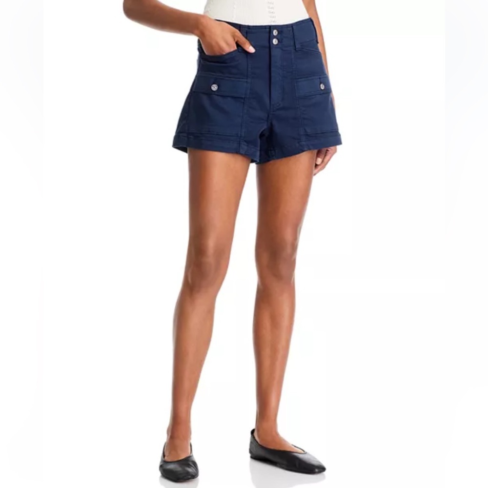 PAIGE Olivia Navy Women's Cargo Shorts